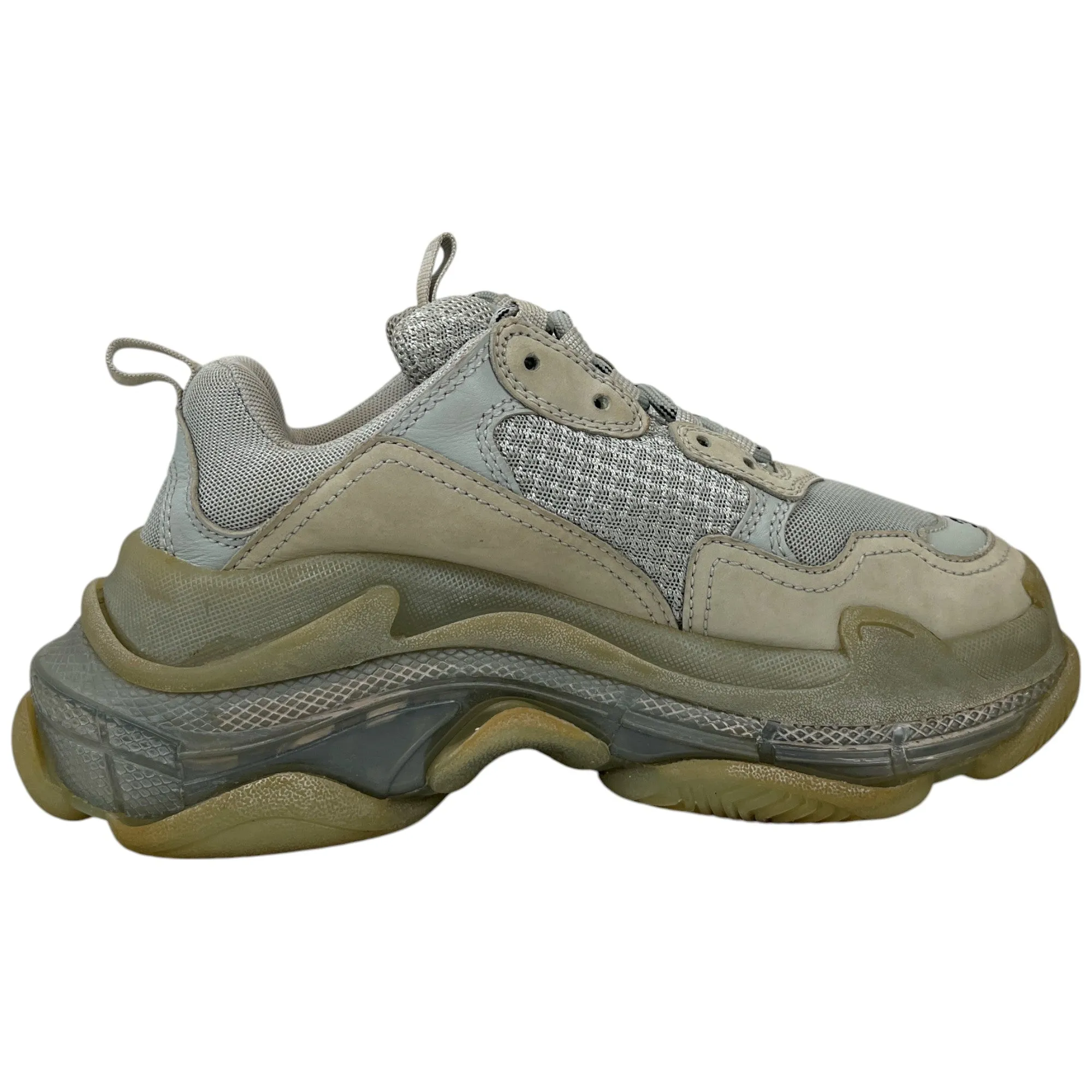 Women's Triple S Low Trainers Grey Size EU 36 / UK 3