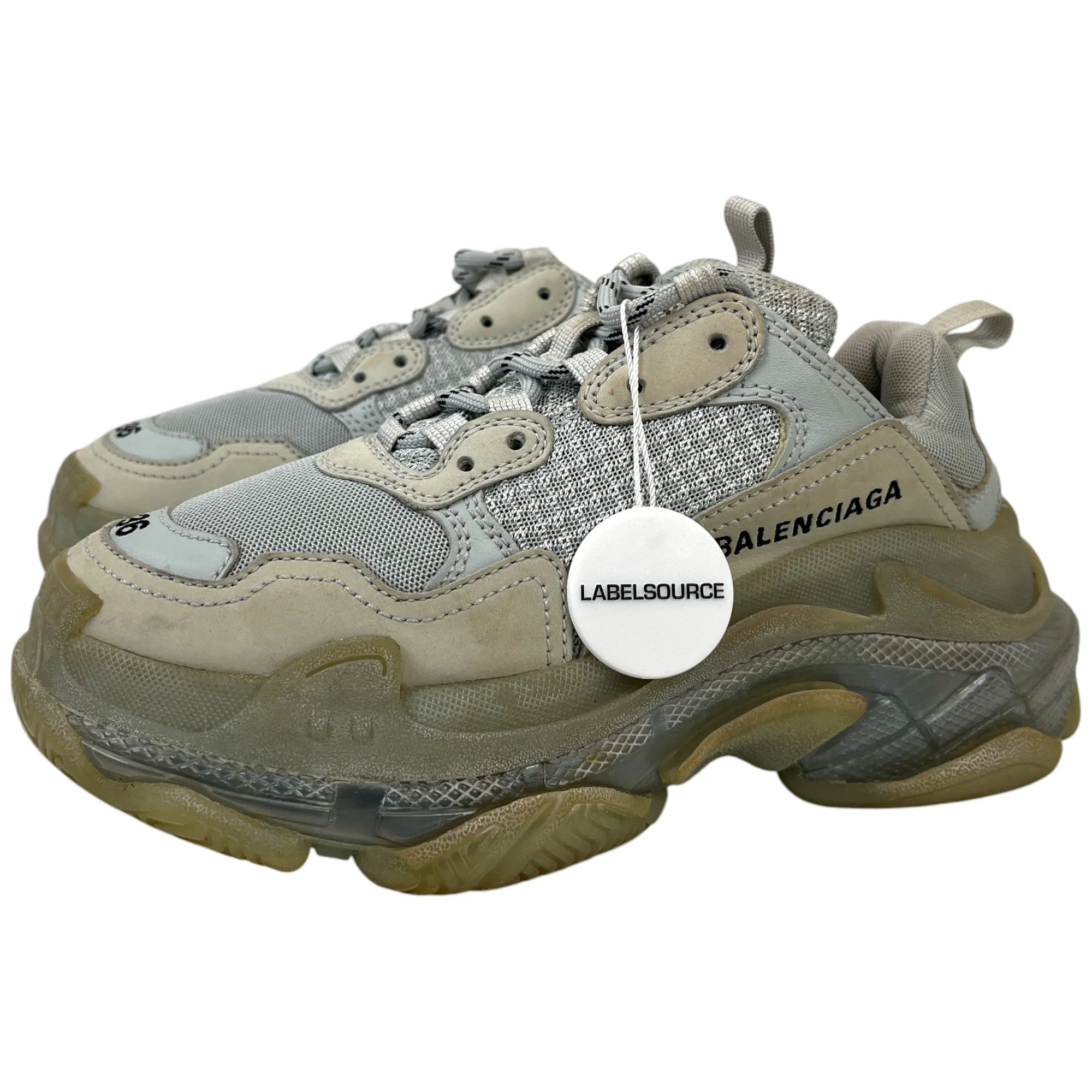Women's Triple S Low Trainers Grey Size EU 36 / UK 3