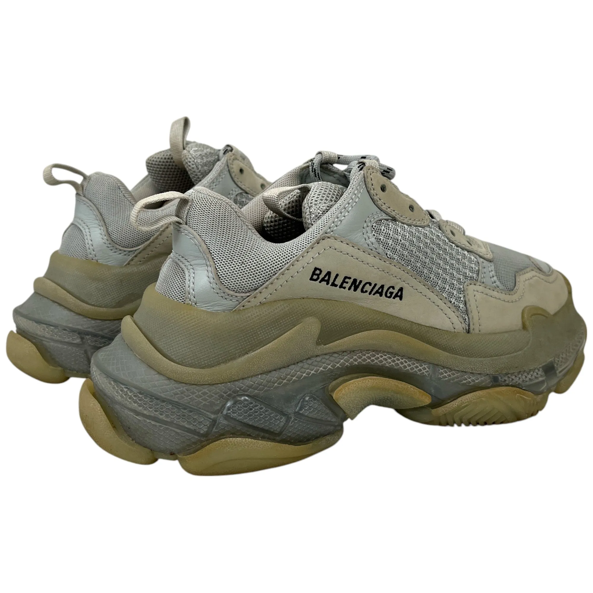 Women's Triple S Low Trainers Grey Size EU 36 / UK 3