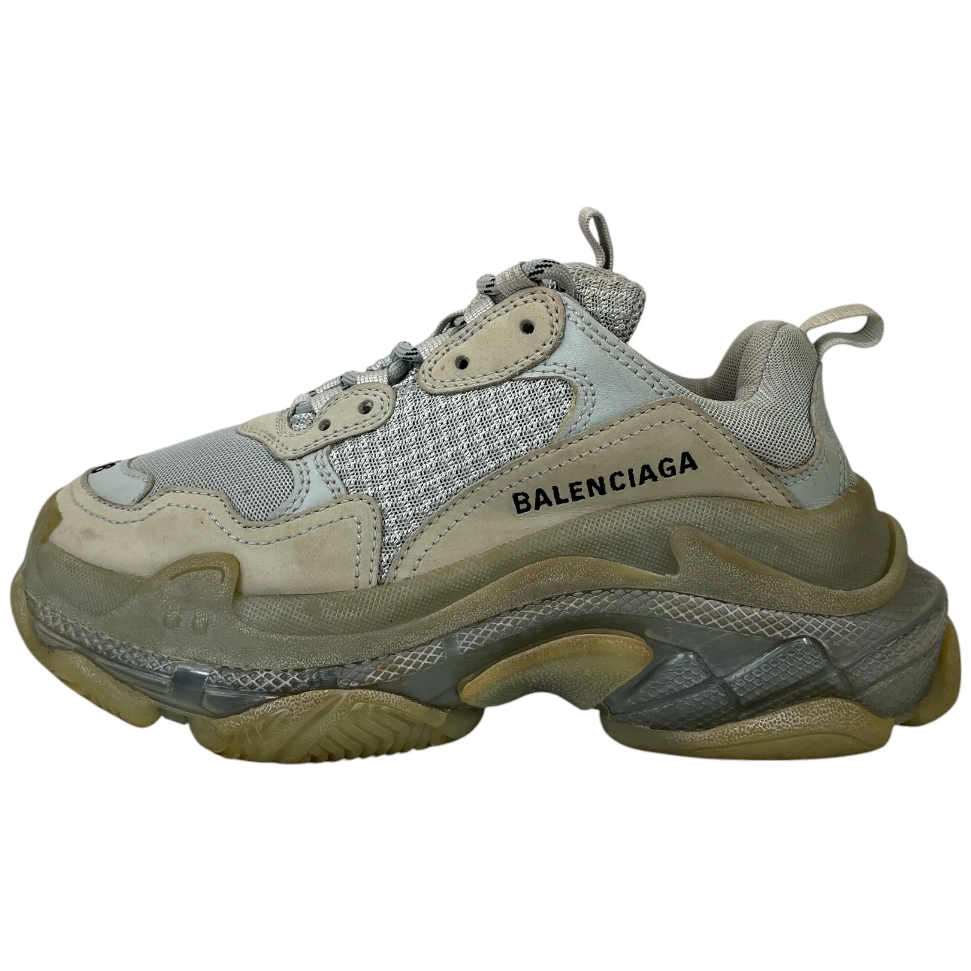 Women's Triple S Low Trainers Grey Size EU 36 / UK 3